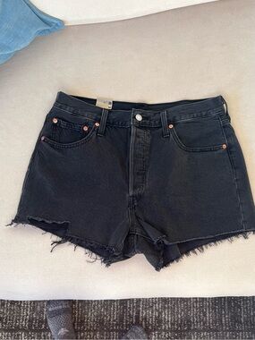 Levi's 501 Women’s Cut-off Shorts High Waist - Black